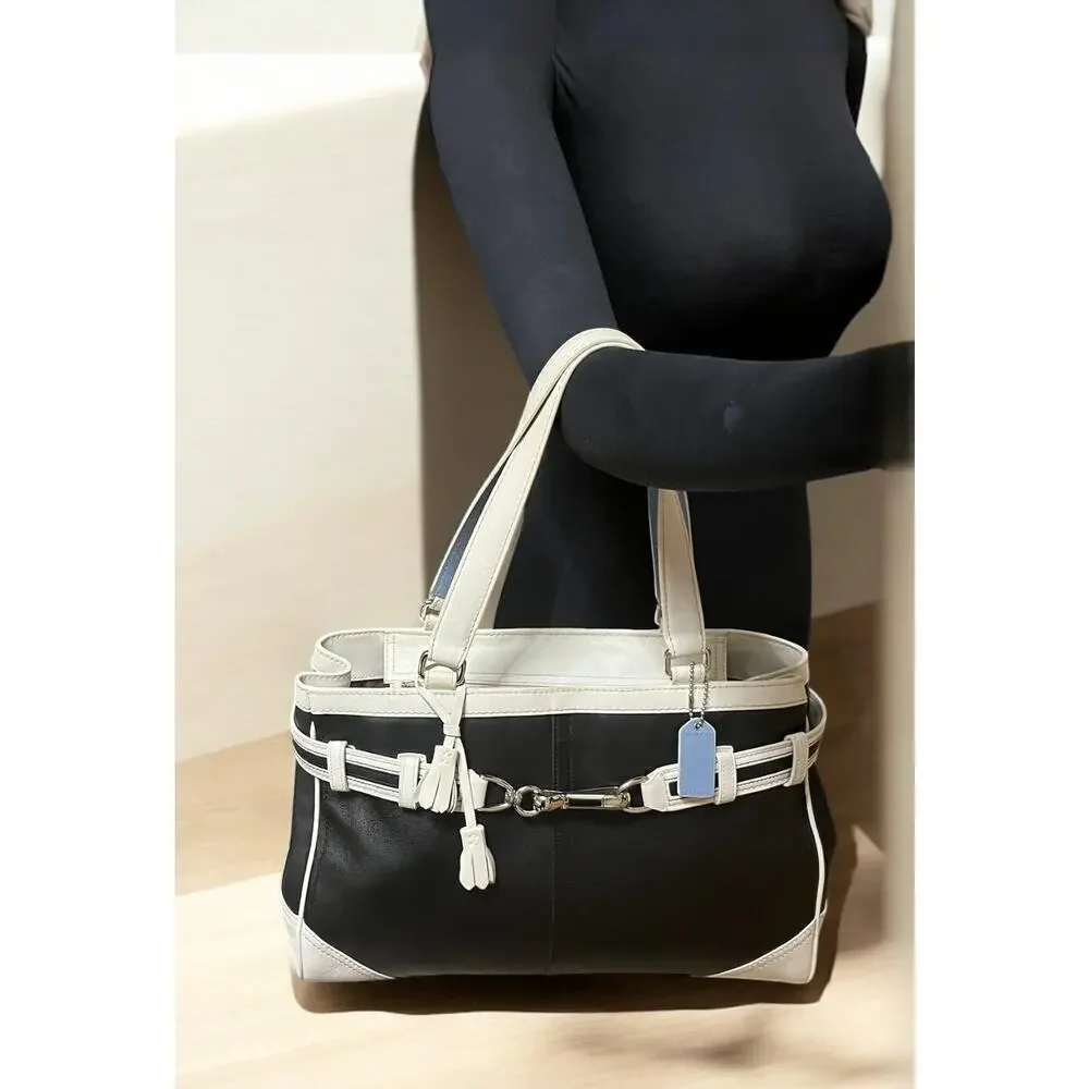 Y2K Coach F10521 Hamilton Leather Satchel Bag